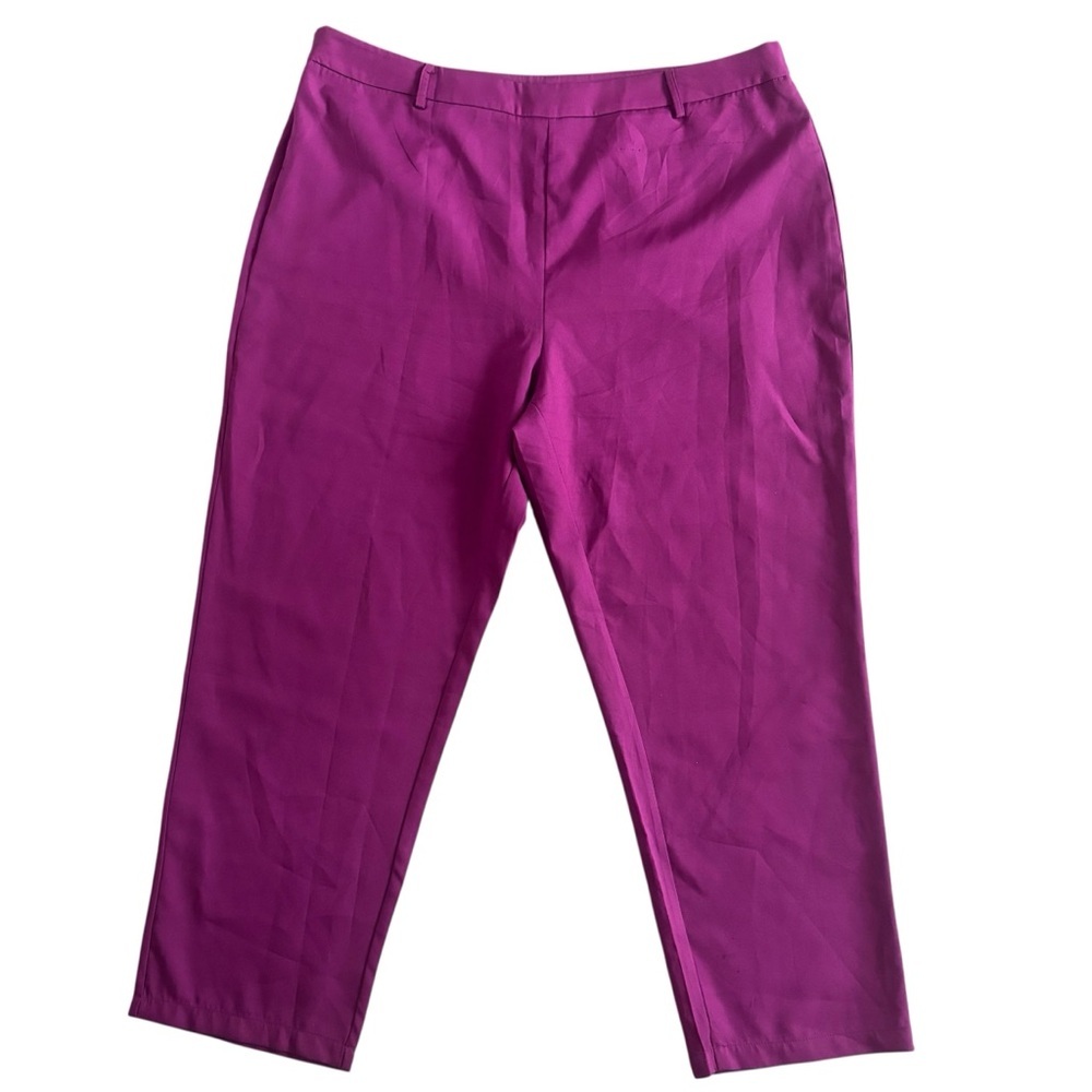Shein Curve Purple Fushia Cropped Pants Size 3X